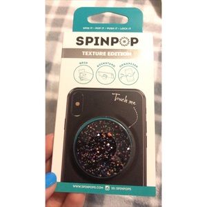 SPINPOP BLACK GLITTER